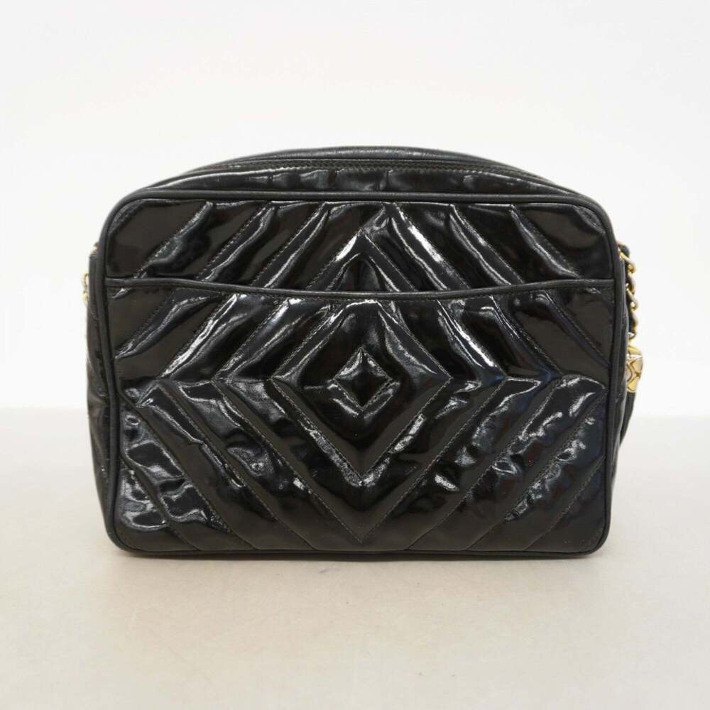 CHANEL Black Leather Shoulder Bag - Picture 9 of 9